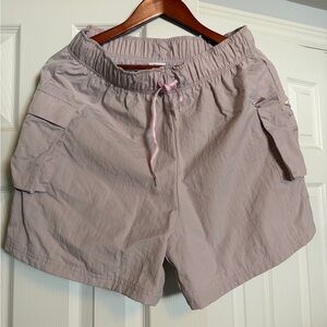 Nike Women's Light Mauve Cargo Drawstring Shorts